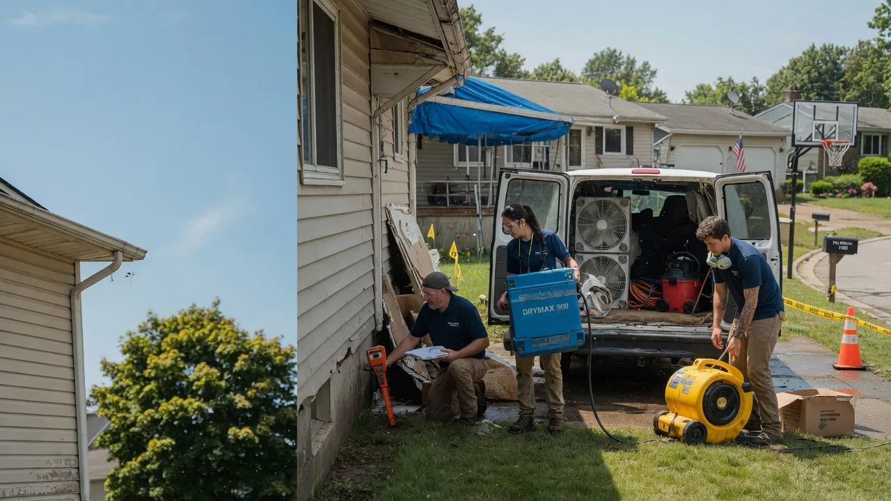 Ceiling Leak Cleanup in Lyons, IN near me
